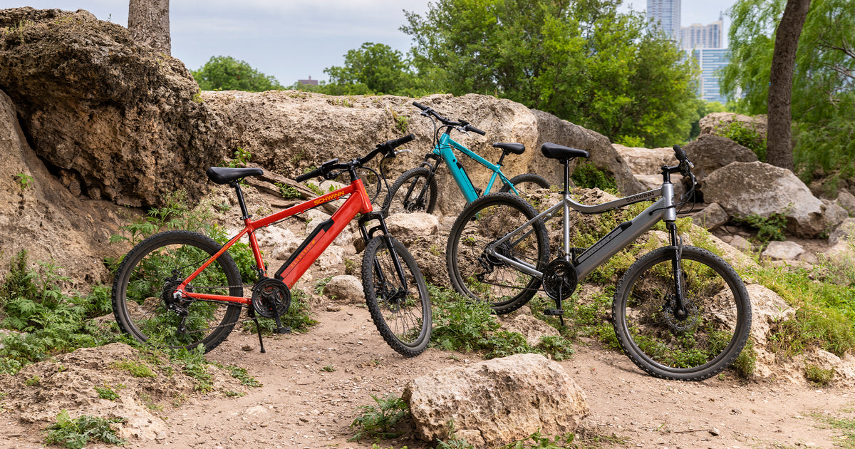 schwinn healy ridge electric bicycle e-bike with 25 mile range now $950 (New low), more The Regent electric hybrid bike makes getting around easier and more comfortable than ever before Reviewing the Schwinn Healy Ridge