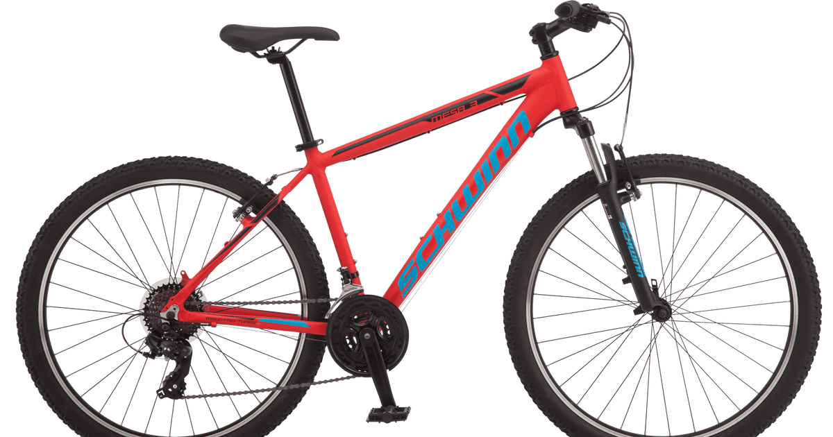 Red and black schwinn mountain bike on sale