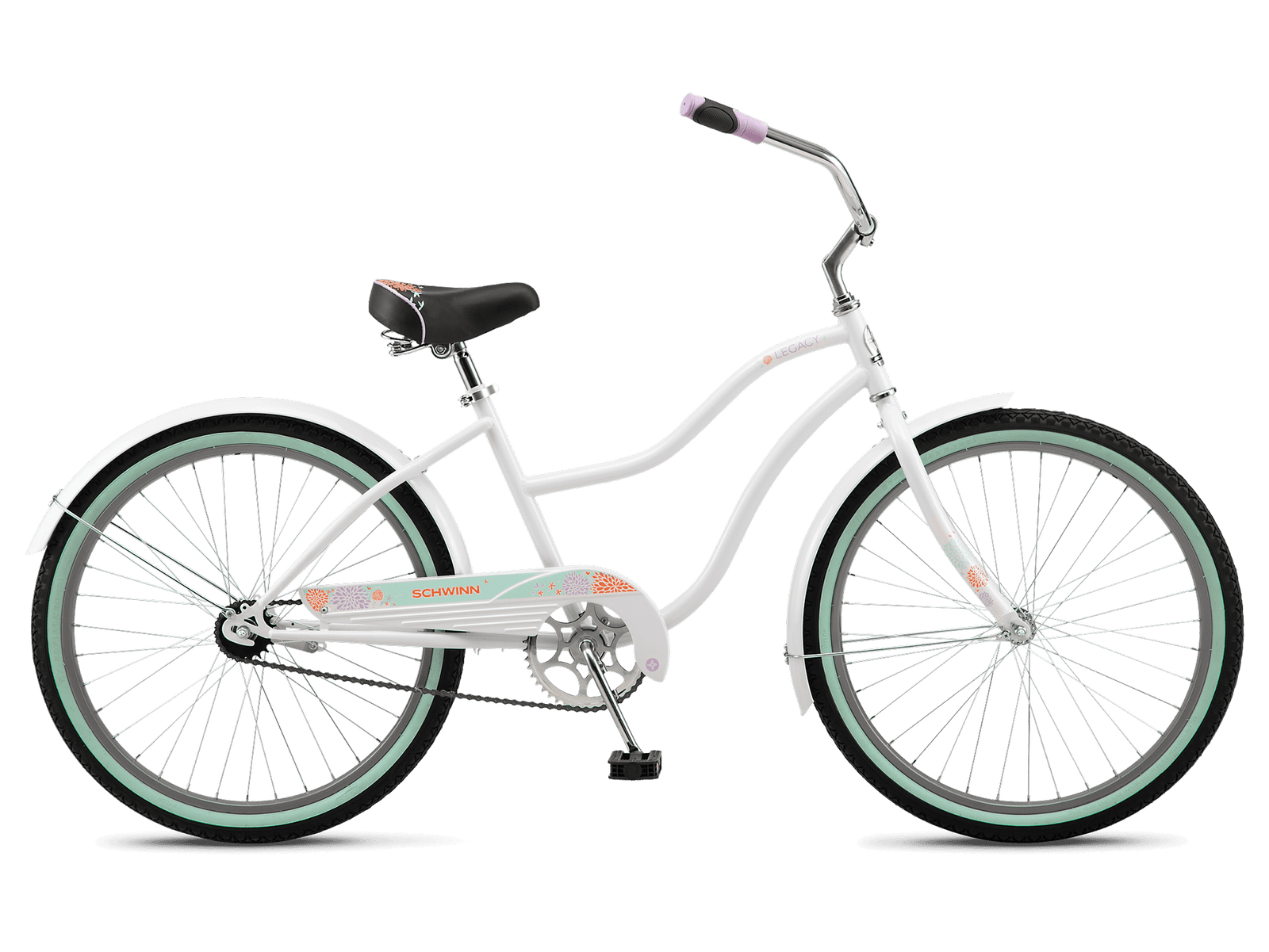 Schwinn 24" Legacy Kids' Cruiser Bike - White