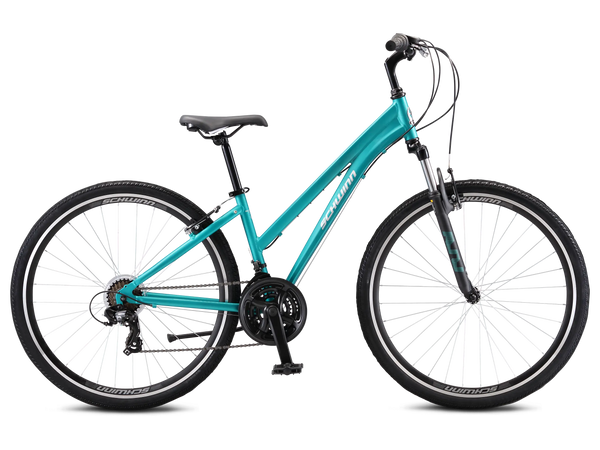 womens schwinn bicycle Admiral 7spd step-thru white/red 17 inch  BoulevardBikes Take The Schwinn Womens S1 to the boardwalk has never been easier and at such a great value Schwinn S1 Cruiser Step-Thru