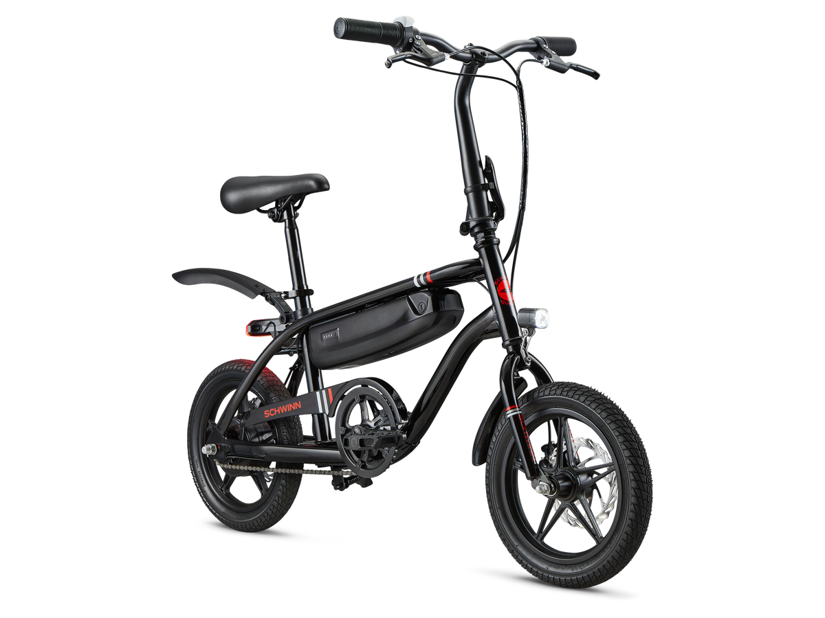 Tornado Compact Electric Bike Black / 14" Tornado Compact Electric Bike Black / 14"