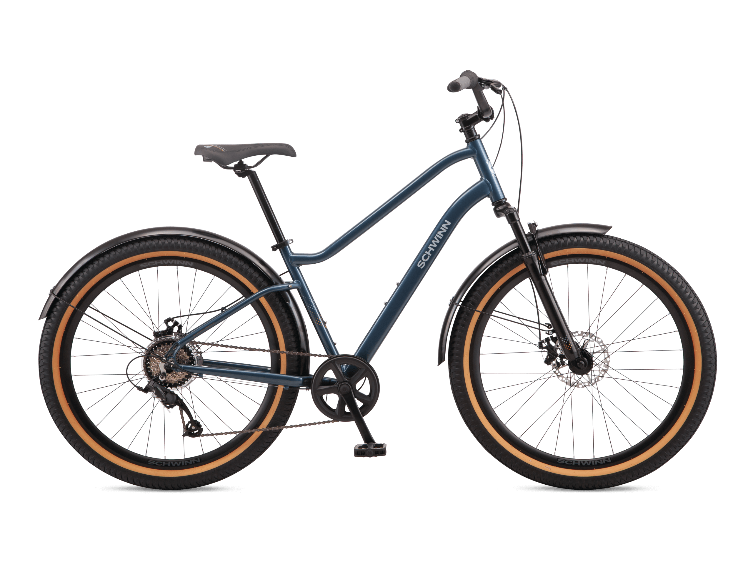 schwinn wayfarer hybrid bicycle Bike, 700c Mens and Womens Bike, 7-Speed Hybrid Bicycle, Retro Steel Frame, Front and Rear Linear Pull Brakes, Fenders, Cargo Space, Adult : Sports & Outdoors Get ready to hit the streets in style with the Schwinn Wayfarer Adult Bike Schwinn Wayfarer 7 Hybrid Bike,