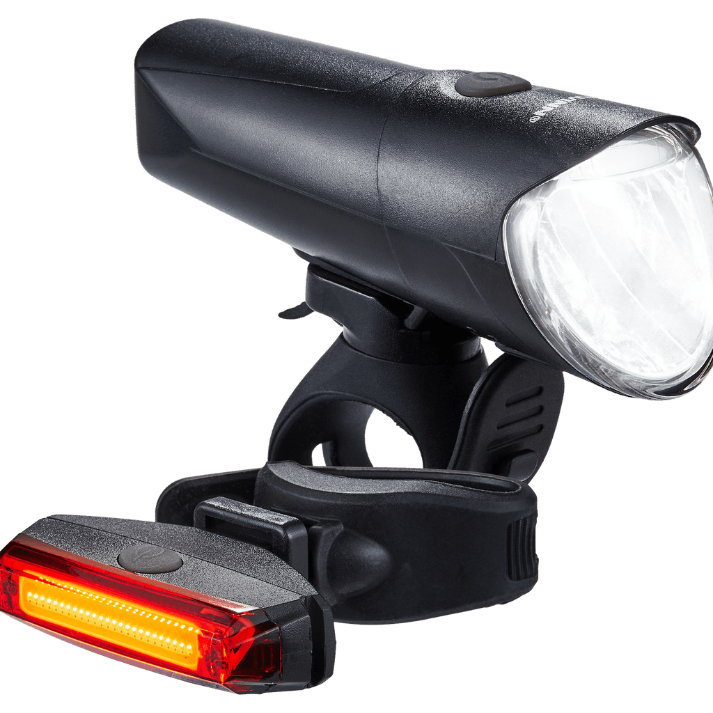 Schwinn Intensa Bike Light Set, 100 Lumens, USB Rechargeable