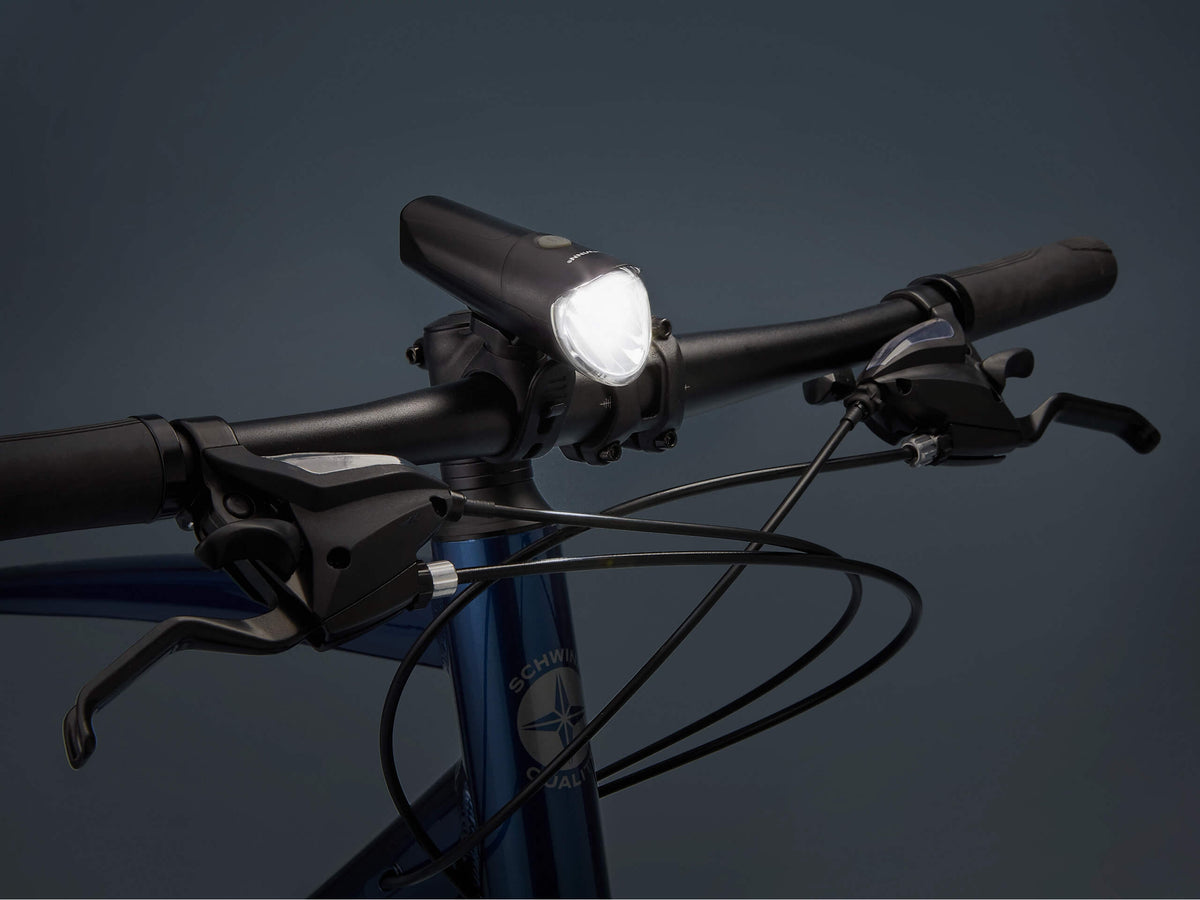 Schwinn Intensa Bike Light Set, 100 Lumens, USB Rechargeable Schwinn Intensa Bike Light Set, 100 Lumens, USB Rechargeable