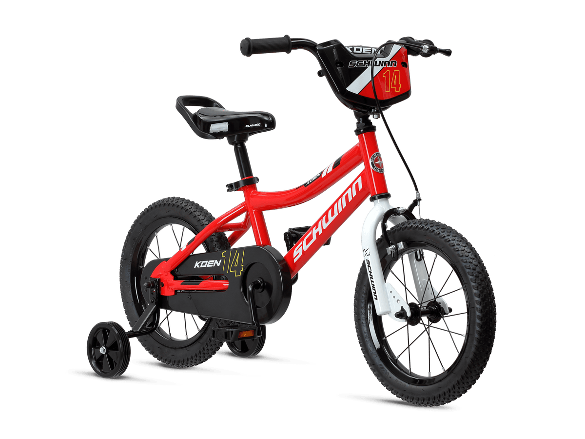 14 inch boys bike with training on sale wheels