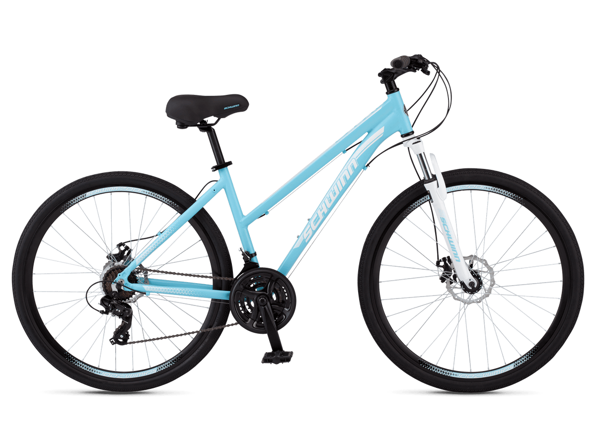 GTX 2 Women s Hybrid Bike in Blue 700c Wheels Schwinn