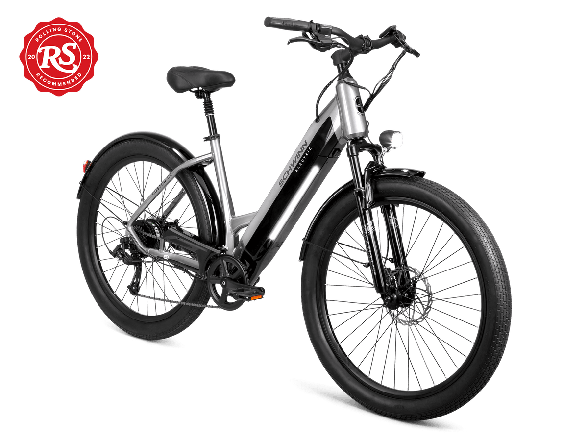 Coston CE Step-Thru Electric Bike Unisex eBike Schwinn