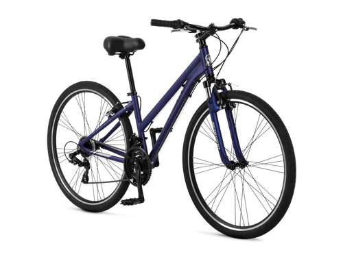 Network 1.5 Step Thru Women s Hybrid Bike in Navy Schwinn
